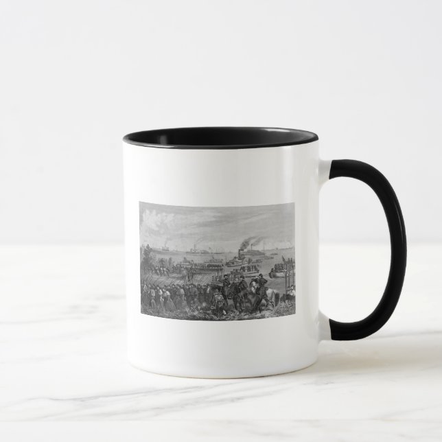 Caneca Aterragem das tropas na ilha de Roanoke (Direita)