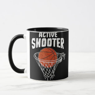 Caneca Atirador Ativo Amantes de Basquetebol Homens Mulhe