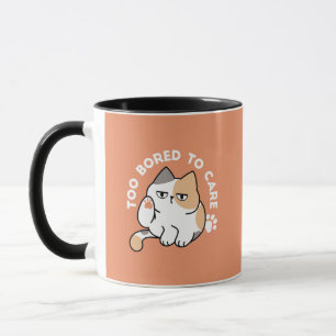 Caneca Atitude de Gato Preguiçoso – Muito Entediado para 