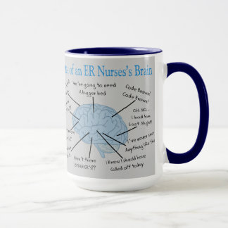 Caneca Atlas dos presentes cerebrais de uma enfermeira ER