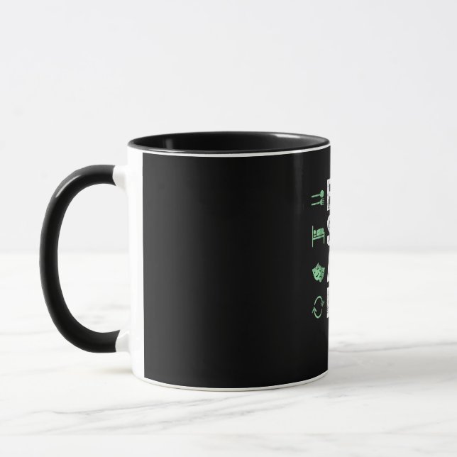 Caneca Ato de Sono Repetido - Agentes T em Ação (Esquerda)