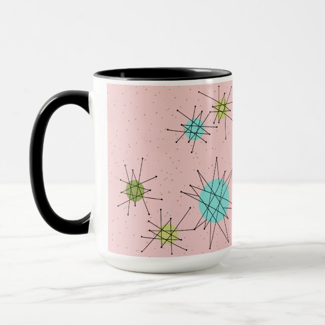 Caneca atômica icónica cor-de-rosa de Starbursts (Esquerda)