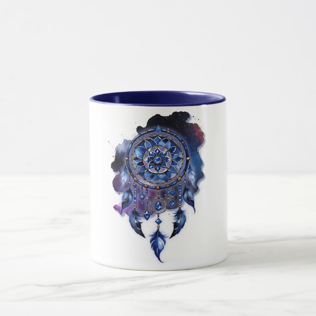 Caneca Atrapasueños en noche estrellada (Centro)