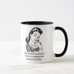 Caneca Atrás de cada mulher bem sucedida…
