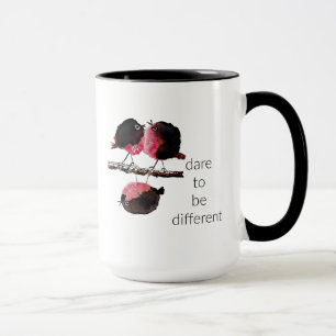 Caneca Atreve-se a ser diferente, uma cãibra