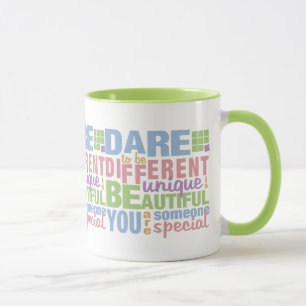 Caneca Atreve-se a ser diferentes - escolha estilo e cor