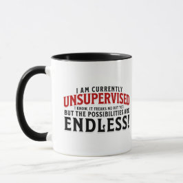 Caneca Atualmente Não Estou Supervisionado