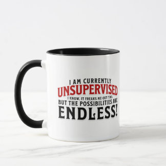 Caneca Atualmente Não Estou Supervisionado