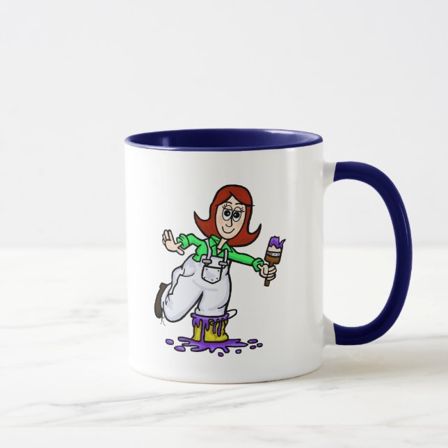 Caneca Auburn Female Painter Name Mug (Direita)