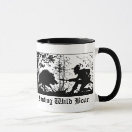 Caneca Auf Wildschwein de Jagd/alemão javali da caça