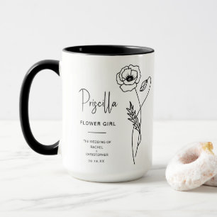 Caneca August Flower Girl Flor de Nascimento Poppy