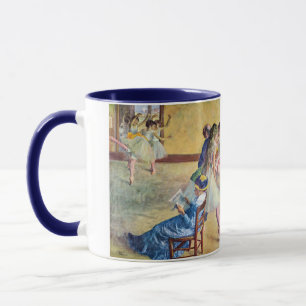Caneca Aula de Balé, o Salão de Dança de Edgar Degas