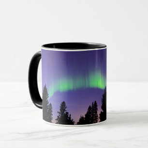 Caneca Aurora Boreal & Árvores Manitoba, Canadá