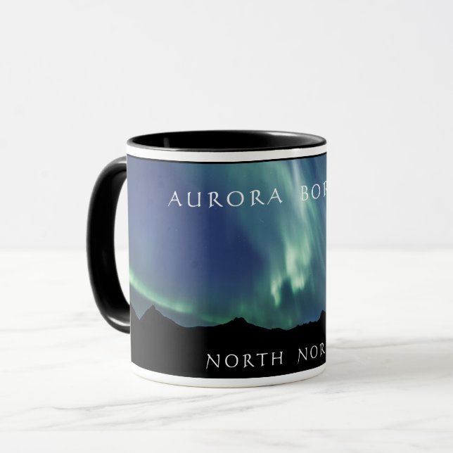Caneca Aurora Boreal Noruega (Frente Esquerda)