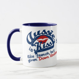 Caneca Aussie Kiss - nome personalizado