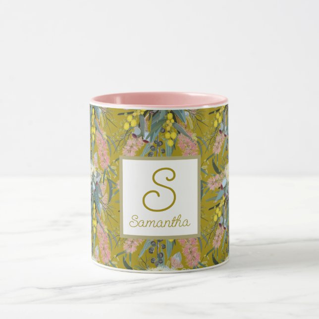 Caneca Aussie Native Bush Blooms Mustard Amarelo (Centro)