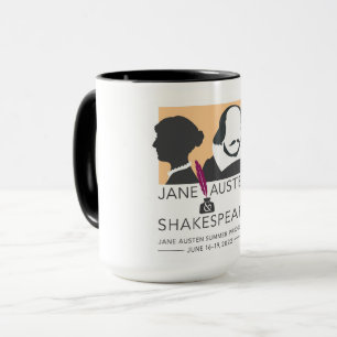Caneca Austen and Shakespeare Mug