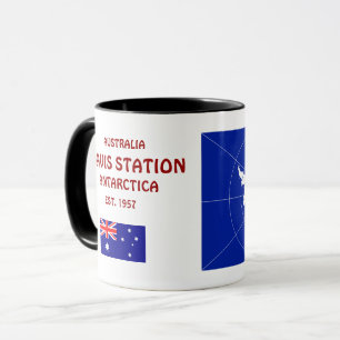 Caneca Austrália - Mug da Estação Antártica Davis