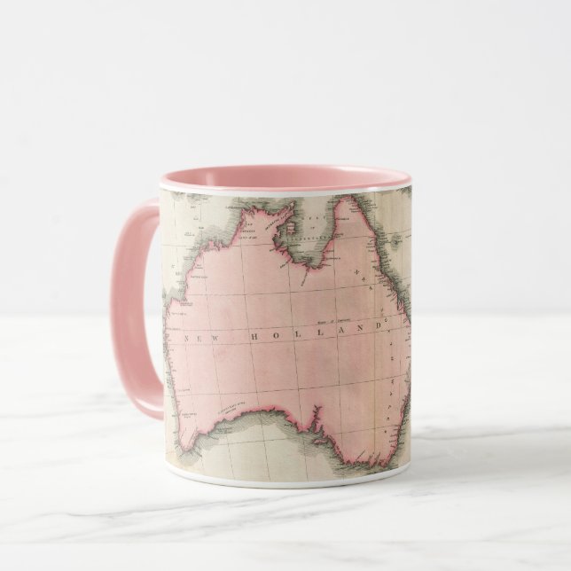 Caneca Austrália & o Pacífico ocidental sul (Frente Esquerda)