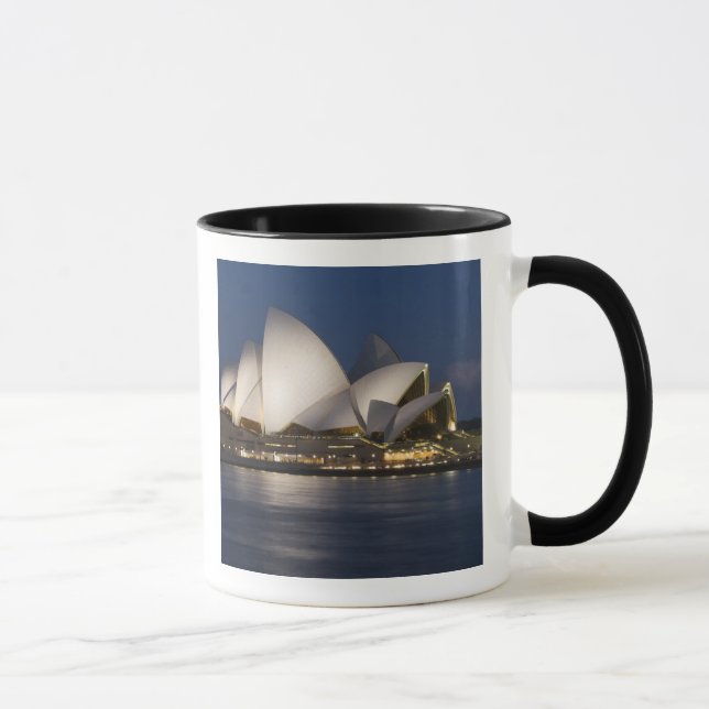 Caneca Austrália, Sydney. Casa da Ópera à noite em (Direita)