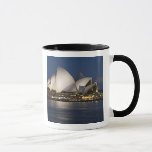 Caneca Austrália, Sydney. Opera House à noite