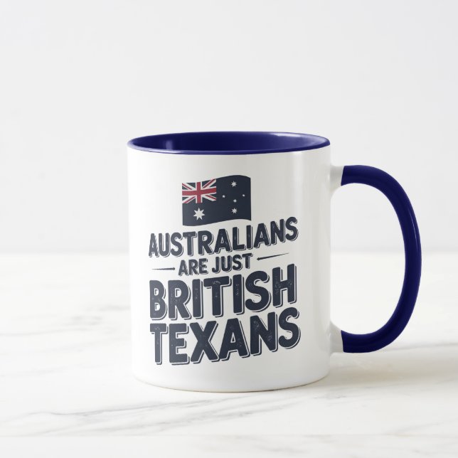 Caneca Australianos São Apenas Textos Britânicos (Direita)