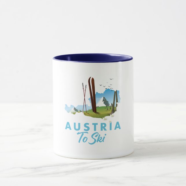 Caneca Áustria para esquiar. (Centro)