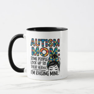 Caneca Autismo Mãe Algumas Pessoas Olham para os Heróis