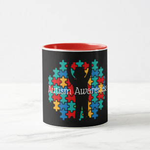Caneca Autismo quebra-cabeça 