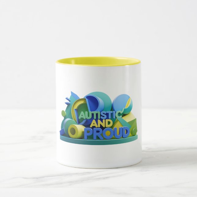 Caneca Autista & Orgulhoso (Centro)