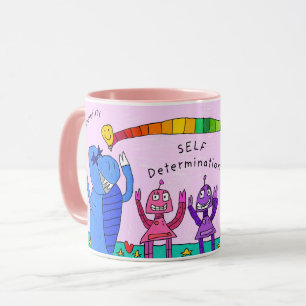 Caneca "Autodeterminação na Casa da Diversão", Pink Mug
