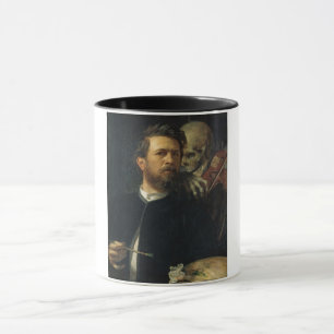 Caneca Autorretrato com a morte como um falhado (por Böck