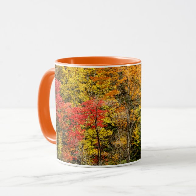 Caneca Autumn at Sims Pond North Carolina, Blue Ridge (Frente Esquerda)