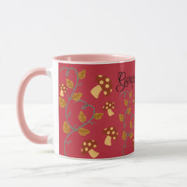 Caneca Autumn Deixa Mushroom Mug com nome editável