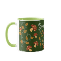Autumn Deixa Mushroom Mug com nome editável