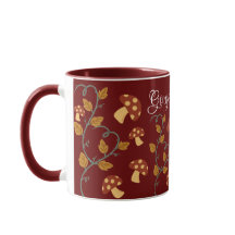 Autumn Deixa Mushroom Mug com nome editável