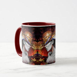 Caneca Autumn Lady Mug - Pintura
