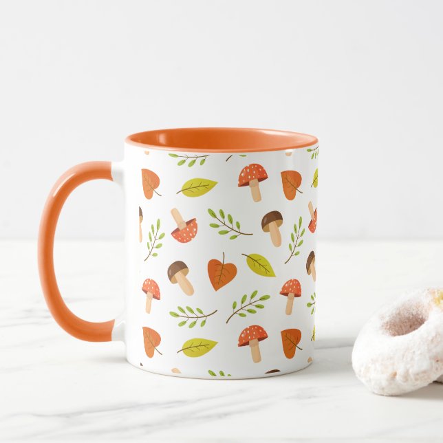 Caneca Autumn Mushroom (Com Donut)