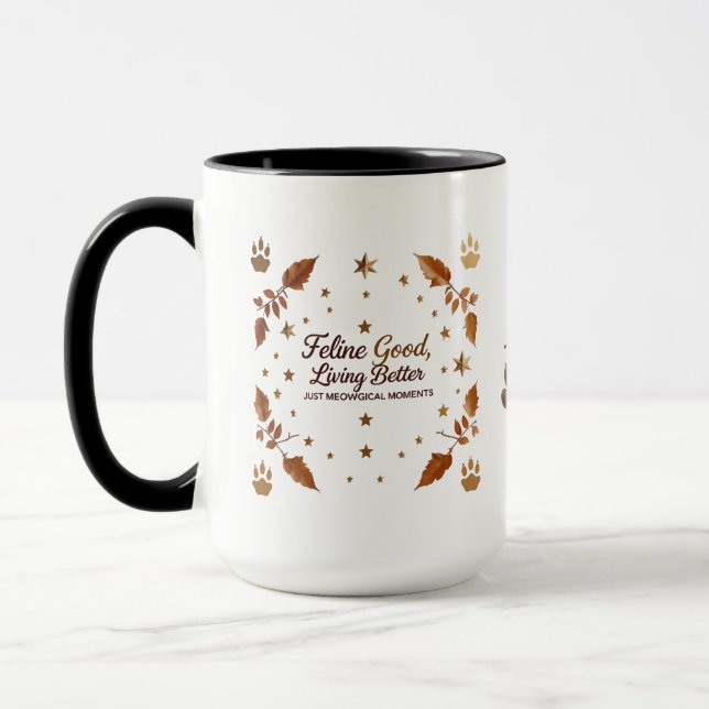 Caneca Autumn Purfection - Feline Good Combo Mug (15 oz) (Esquerda)