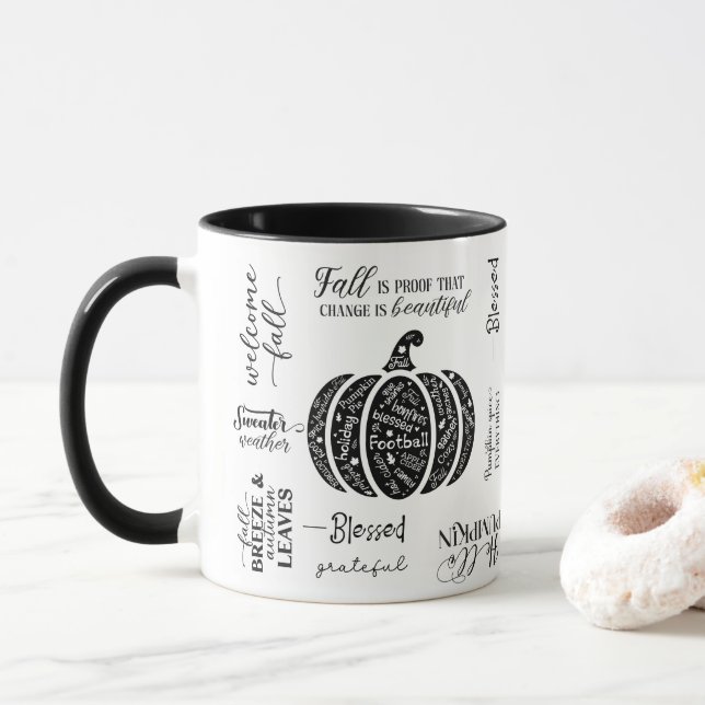 Caneca Autumn Vibes Mug (Com Donut)