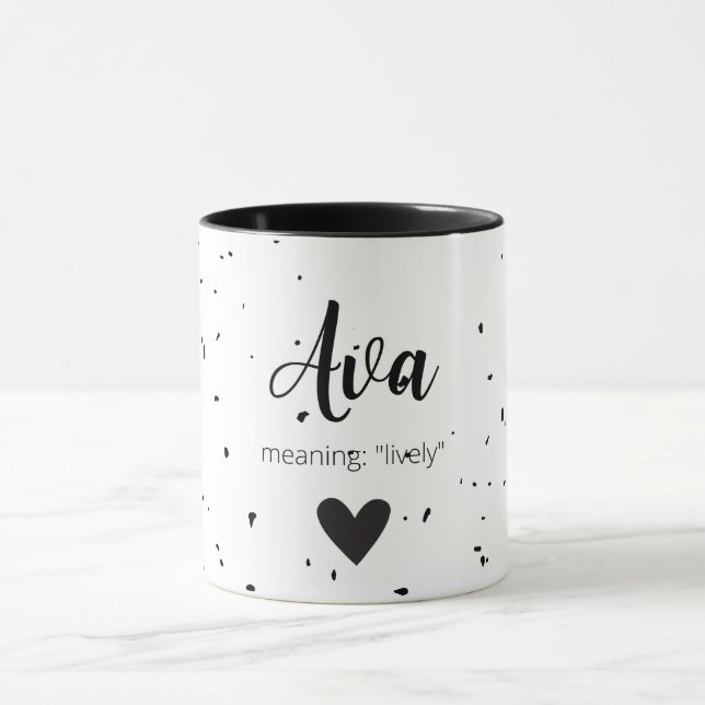 Caneca Ava Name Significa Raparigas Meninas Mulheres Mode (Centro)