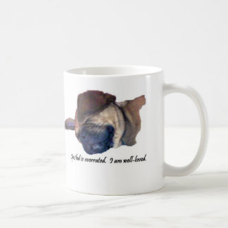 Caneca avaliada em excesso estragada de Puggle