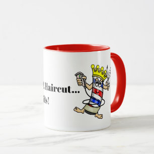 Caneca Ave E Corta Cabelo Dois Bits! Barber Mug