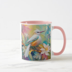 Caneca Ave Fantasia de Rabo Dourado Emplumado