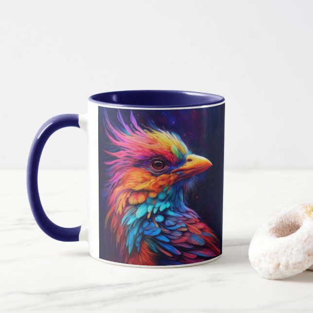 Caneca Ave Tropical Colorida (Com Donut)