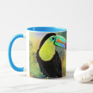 Caneca Ave Tropical Toco Toucan Exótica - Pintura Migrad