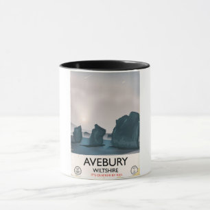 Caneca Avebury, viagens vintage do círculo do Wiltshire S