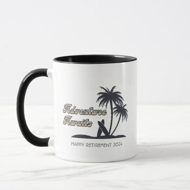 Caneca Aventura Aguarda Aposentação Feliz da Praia Tropic (Esquerda)
