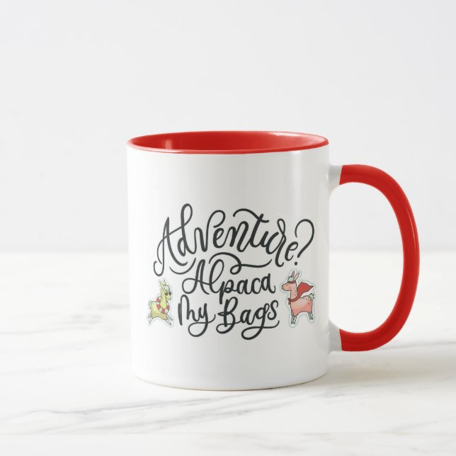Caneca Aventura? Alpaca minhas bolsas (Direita)