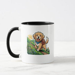 Caneca Aventura de Caminha de Cachorrinho Retriever Doura